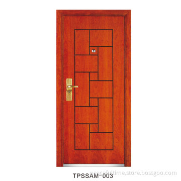 Armored Door Wood and Steel Security Door (TPSSAM-001)
